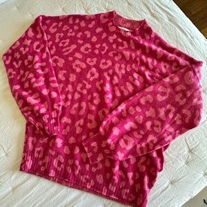27 Miles Malibu Leopard Print Cashmere Sweater
